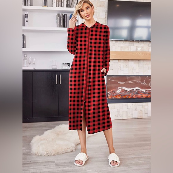 Fleece Hoodie Dress/Kaftan Dress - Picture 2 of 6